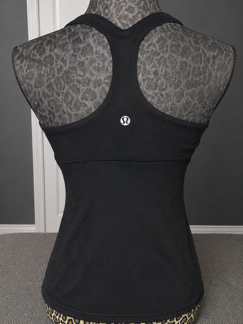 Black Halter V-Neck Women's Tank Top - Picture 2 of 2